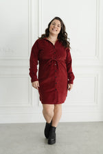 Robe chemise en corduroy - grenadine