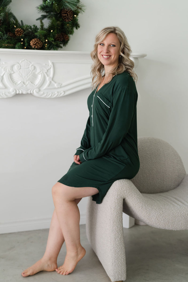 Robe de nuit - vert forêt